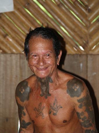 Guy from a head hunting tribe