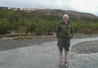 Paddling in freezing water!