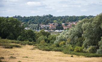 Woodbridge from Sutton Hoo